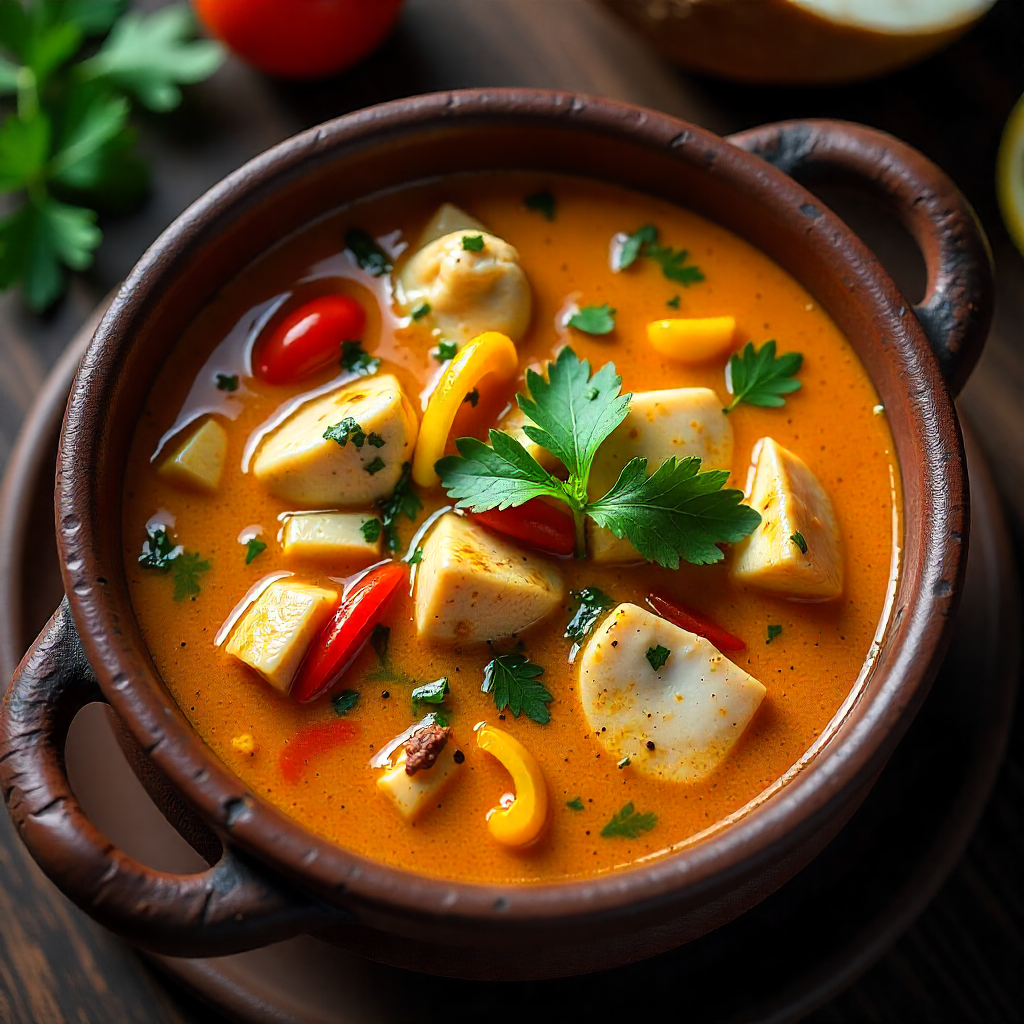 Authentic Moqueca Baiana Brazilian Fish Stew